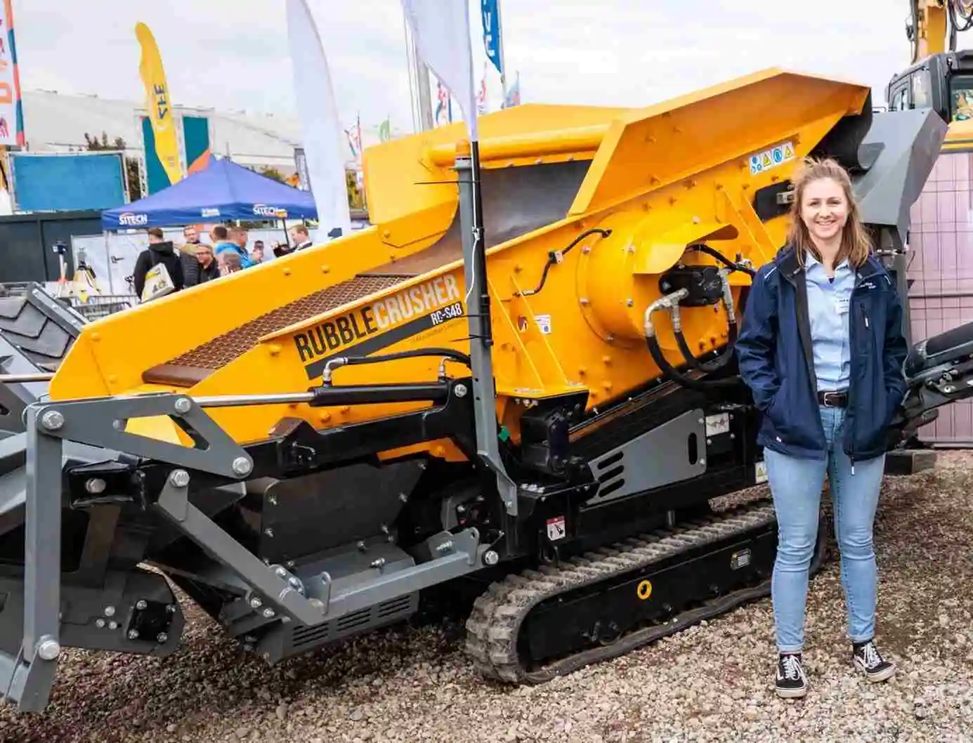 RubbleCrusher compact crushers at a Lutze Process Germany GmbH exhibition stand