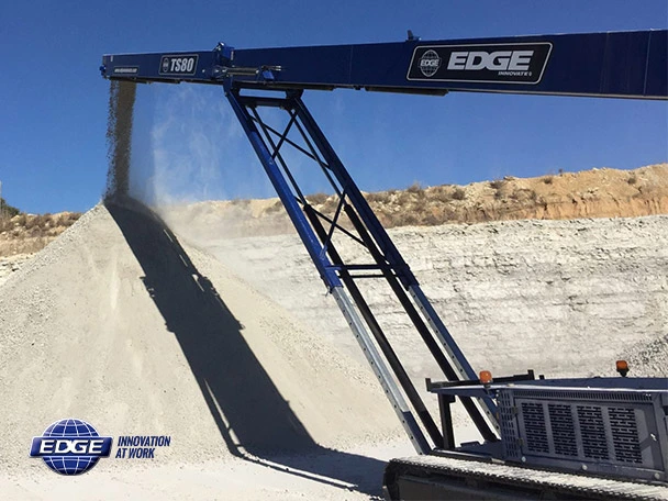 Stackers Edge mobile stacker with logo