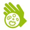 Antibacterial surfaces Icon antibacterial surface green
