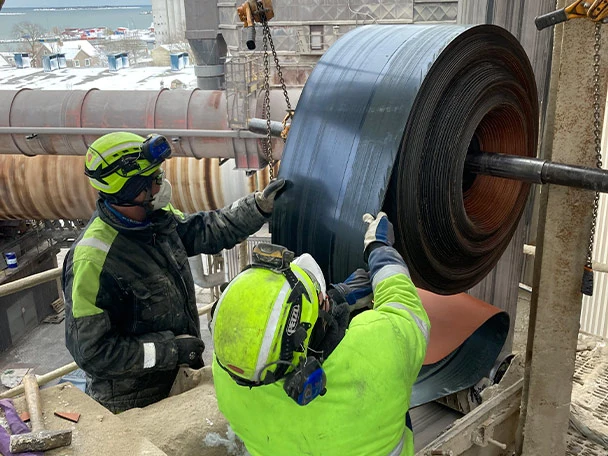 On-site repair service Tubulator belt installation in sweden 2024