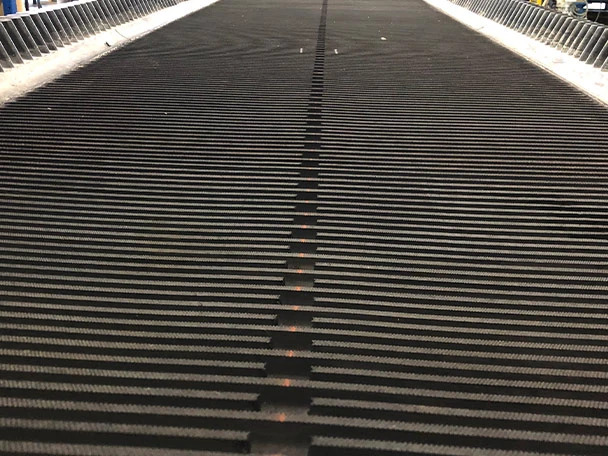 Custom made filter belt with sidewalls